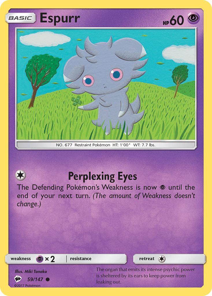 Espurr (59/147) [Sun & Moon: Burning Shadows] | Card Merchant Takapuna