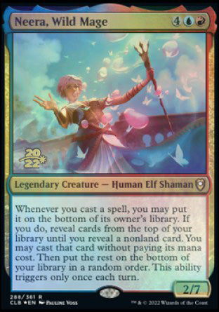 Neera, Wild Mage [Commander Legends: Battle for Baldur's Gate Prerelease Promos] | Card Merchant Takapuna