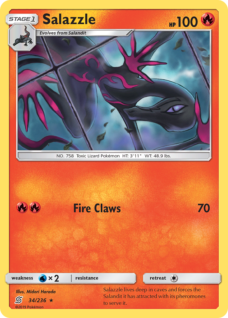 Salazzle (34/236) [Sun & Moon: Unified Minds] | Card Merchant Takapuna