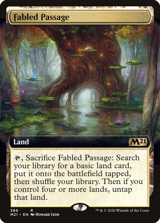 Fabled Passage (Extended Art) [Core Set 2021] | Card Merchant Takapuna