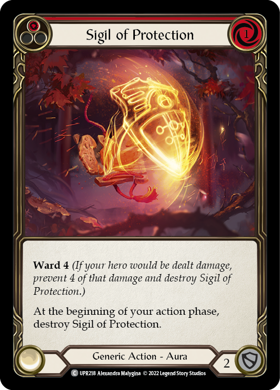 Sigil of Protection (Red) [UPR218] (Uprising) | Card Merchant Takapuna