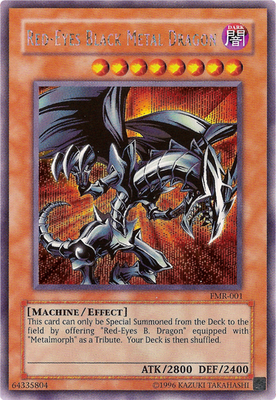 Red-Eyes Black Metal Dragon (Forbidden Memories) [FMR-001] Prismatic Secret Rare | Card Merchant Takapuna