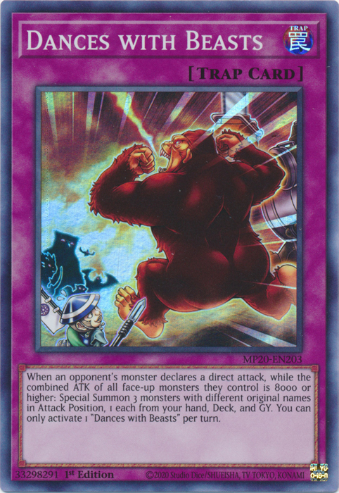 Dances with Beasts [MP20-EN203] Super Rare | Card Merchant Takapuna