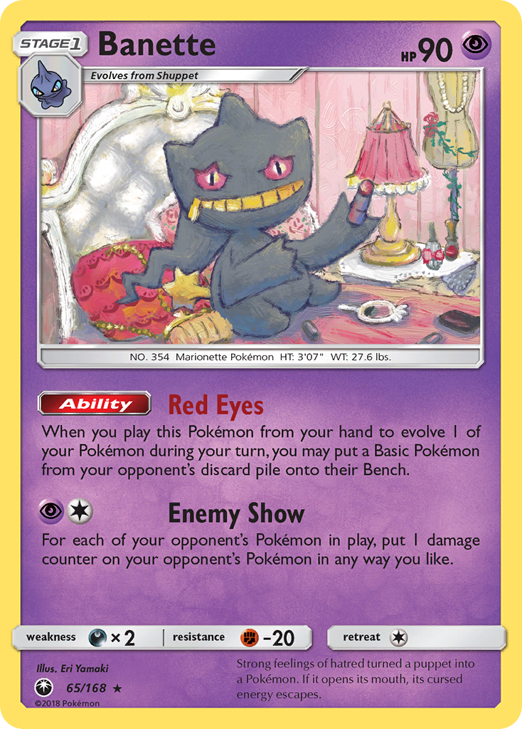 Banette (65/168) [Sun & Moon: Celestial Storm] | Card Merchant Takapuna