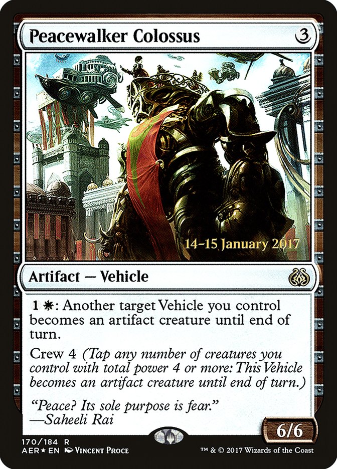 Peacewalker Colossus [Aether Revolt Prerelease Promos] | Card Merchant Takapuna