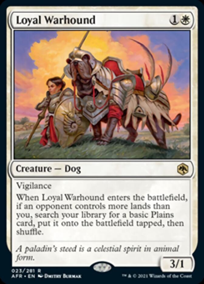 Loyal Warhound [Dungeons & Dragons: Adventures in the Forgotten Realms] | Card Merchant Takapuna