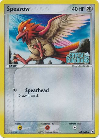 Spearow (61/100) (Stamped) [EX: Crystal Guardians] | Card Merchant Takapuna