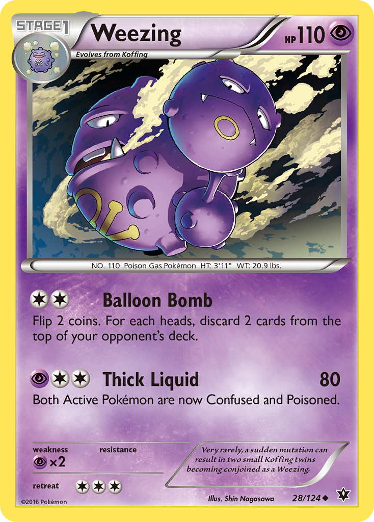 Weezing (28/124) [XY: Fates Collide] | Card Merchant Takapuna