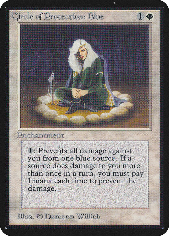 Circle of Protection: Blue [Alpha Edition] | Card Merchant Takapuna