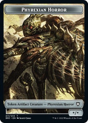 Servo // Phyrexian Horror Double-Sided Token [The Brothers' War Commander Tokens] | Card Merchant Takapuna