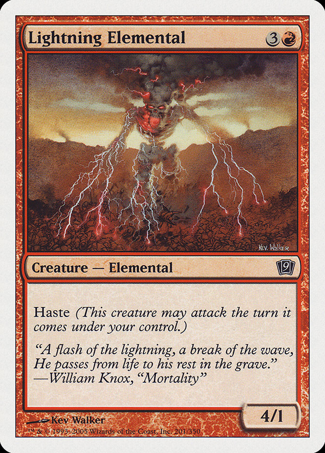 Lightning Elemental [Ninth Edition] | Card Merchant Takapuna