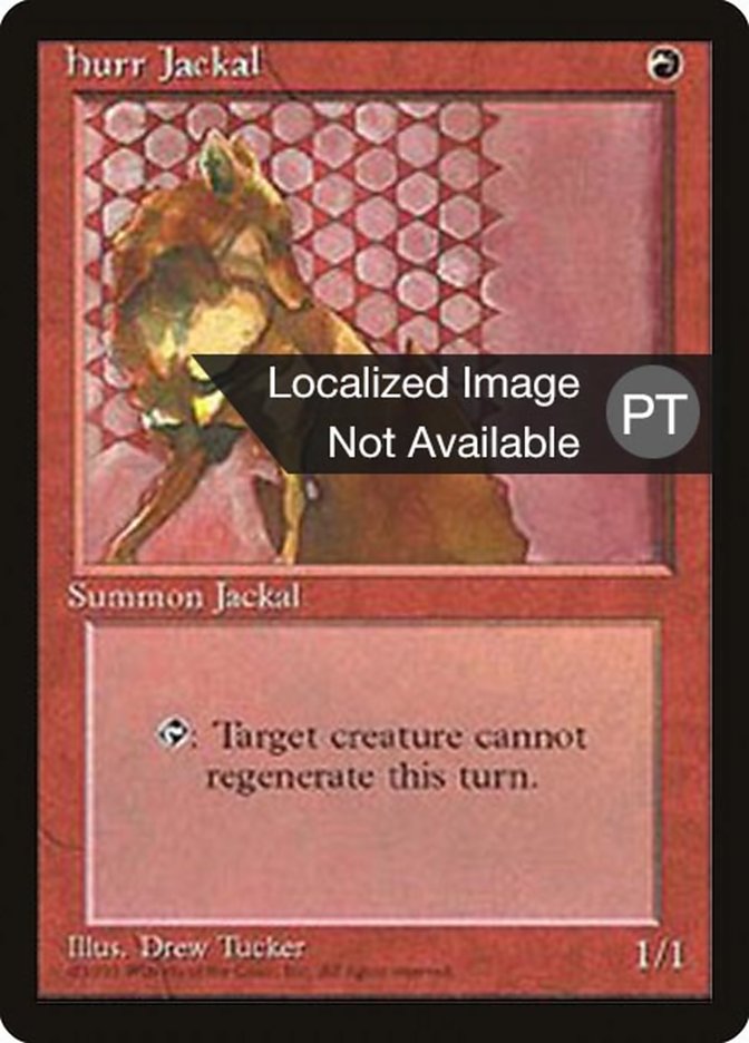 Hurr Jackal [Fourth Edition (Foreign Black Border)] | Card Merchant Takapuna