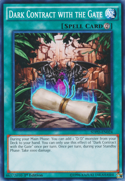 Dark Contract with the Gate [SDPD-EN024] Common | Card Merchant Takapuna