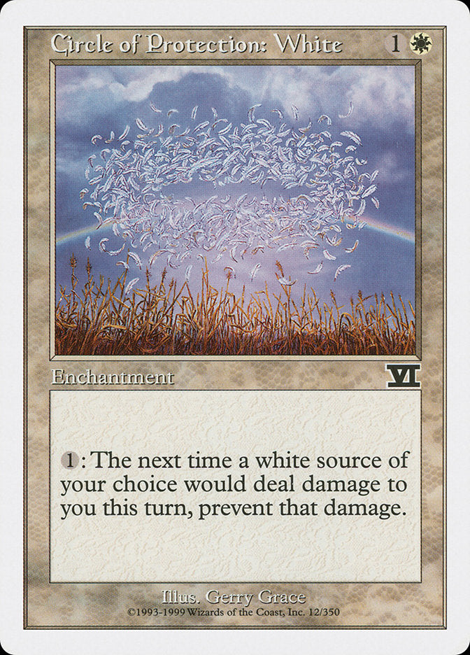 Circle of Protection: White [Classic Sixth Edition] | Card Merchant Takapuna