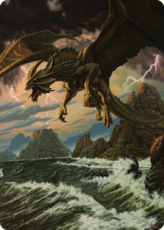 Ancient Bronze Dragon Art Card (03) [Commander Legends: Battle for Baldur's Gate Art Series] | Card Merchant Takapuna