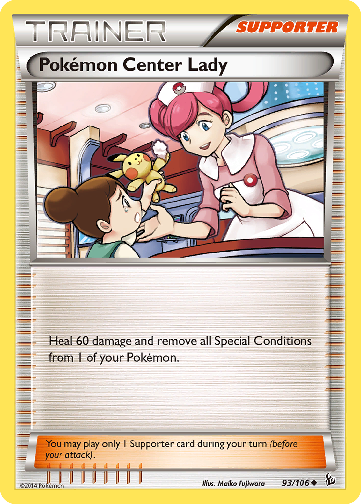 Pokemon Center Lady (93/106) [XY: Flashfire] | Card Merchant Takapuna