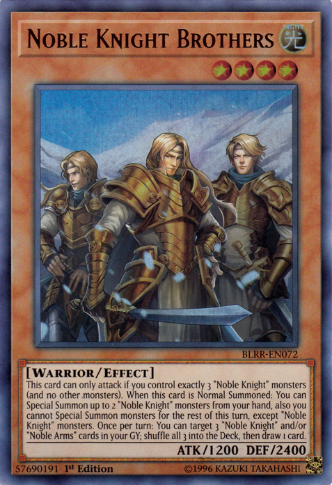 Noble Knight Brothers [BLRR-EN072] Ultra Rare | Card Merchant Takapuna