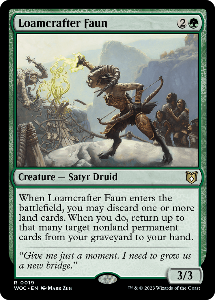 Loamcrafter Faun [Wilds of Eldraine Commander] | Card Merchant Takapuna