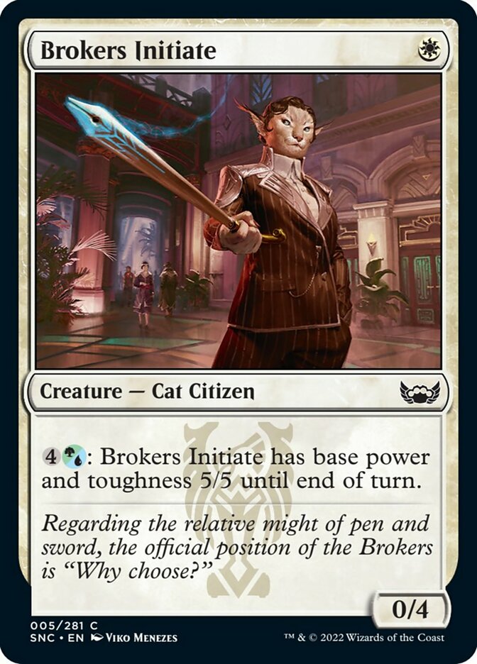 Brokers Initiate [Streets of New Capenna] | Card Merchant Takapuna