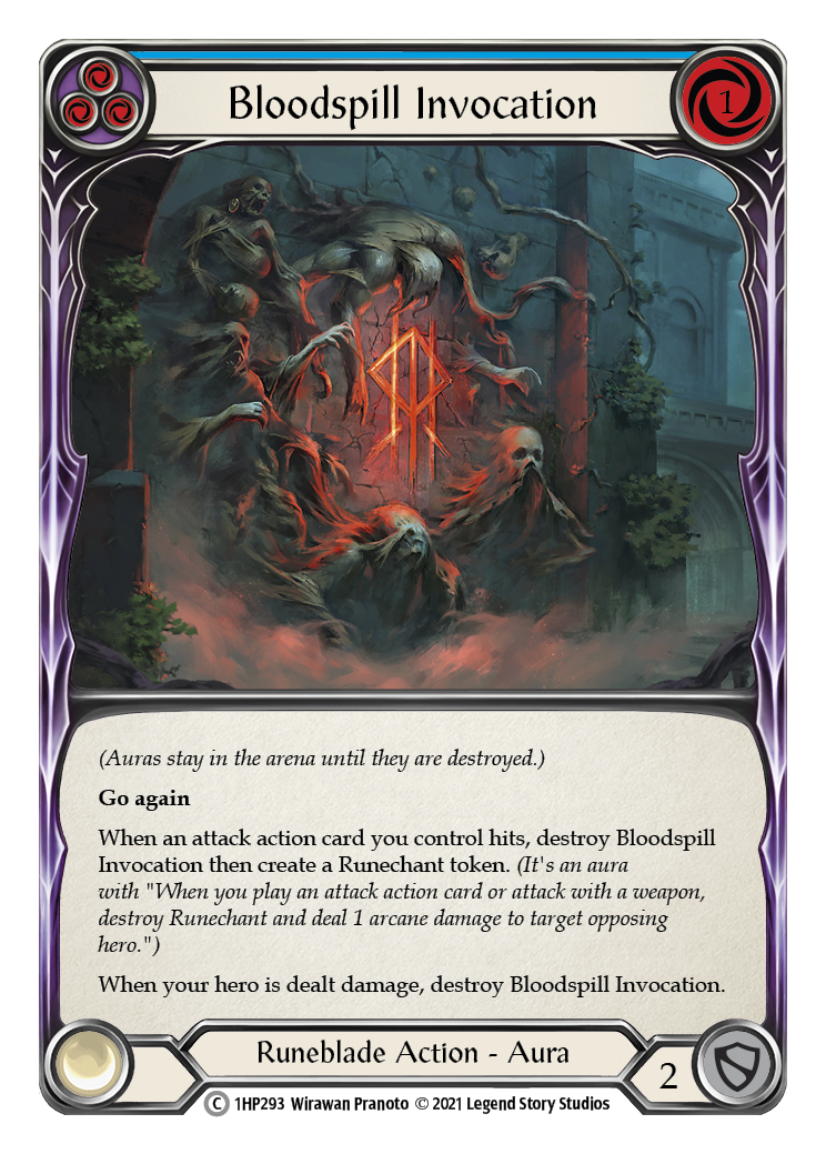 Bloodspill Invocation (Blue) [1HP293] (History Pack 1) | Card Merchant Takapuna