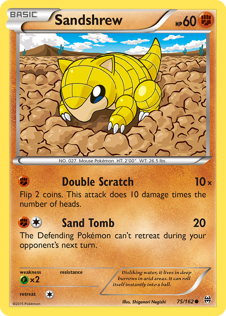 Sandshrew (75/162) [XY: BREAKthrough] | Card Merchant Takapuna