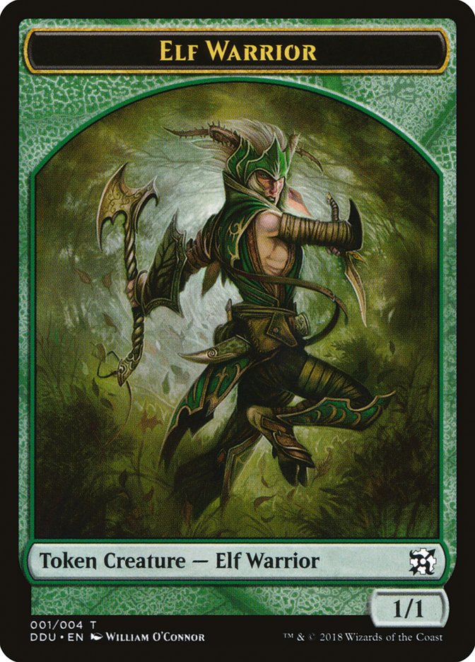 Elf Warrior Token [Duel Decks: Elves vs. Inventors Tokens] | Card Merchant Takapuna