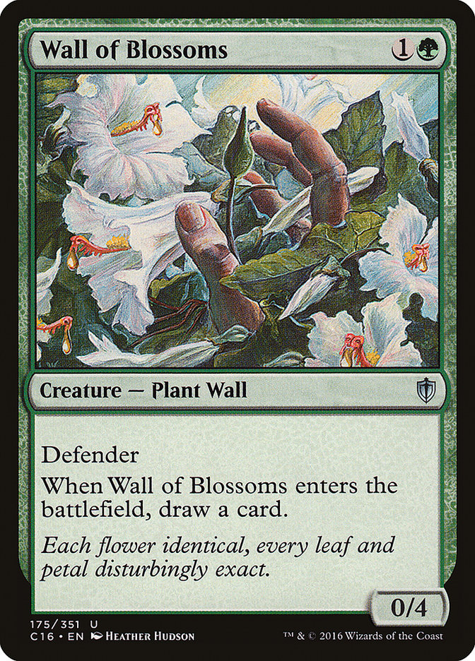 Wall of Blossoms [Commander 2016] | Card Merchant Takapuna