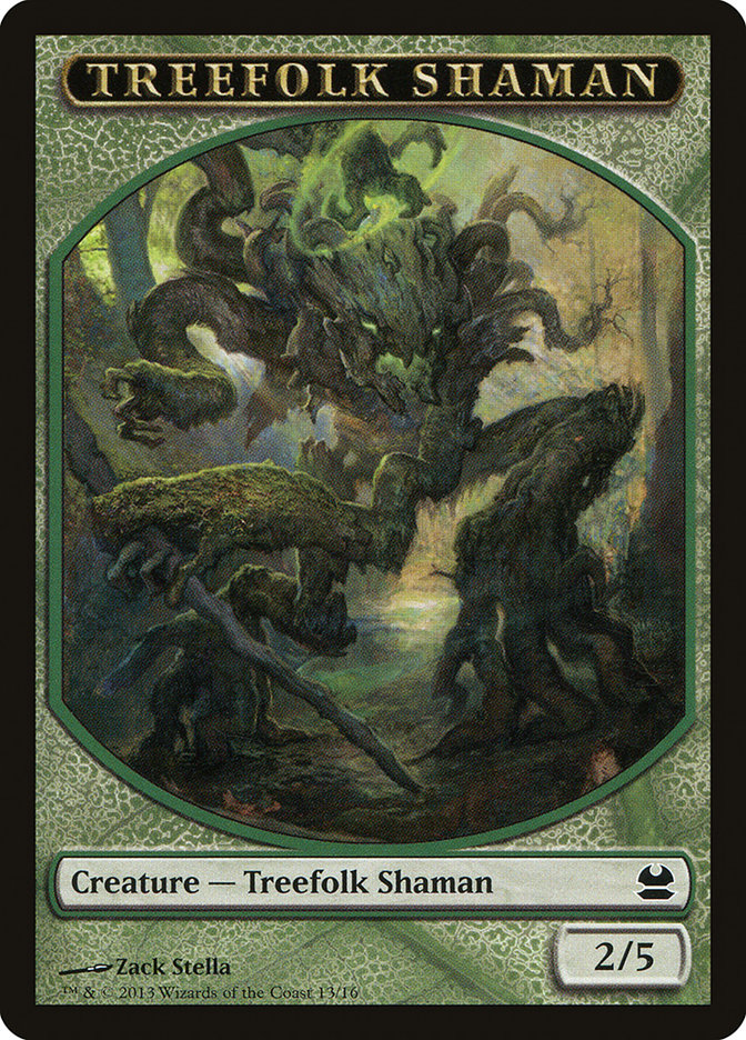 Treefolk Shaman Token [Modern Masters Tokens] | Card Merchant Takapuna