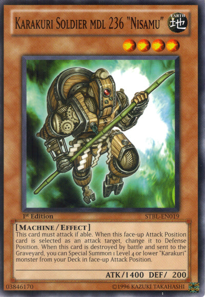 Karakuri Soldier mdl 236 Nisamu [STBL-EN019] Common | Card Merchant Takapuna