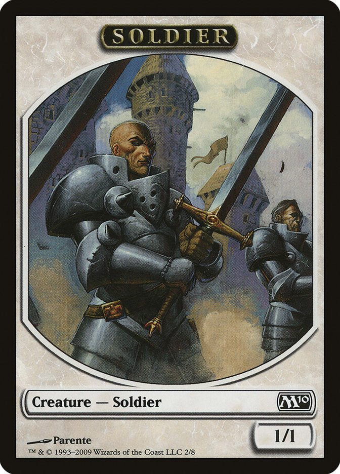 Soldier Token [Magic 2010 Tokens] | Card Merchant Takapuna