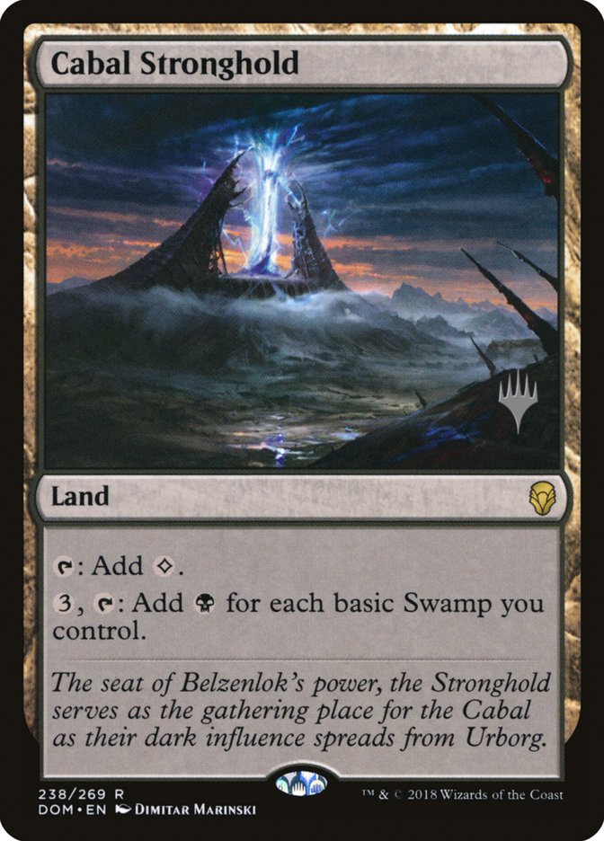 Cabal Stronghold (Promo Pack) [Dominaria Promos] | Card Merchant Takapuna