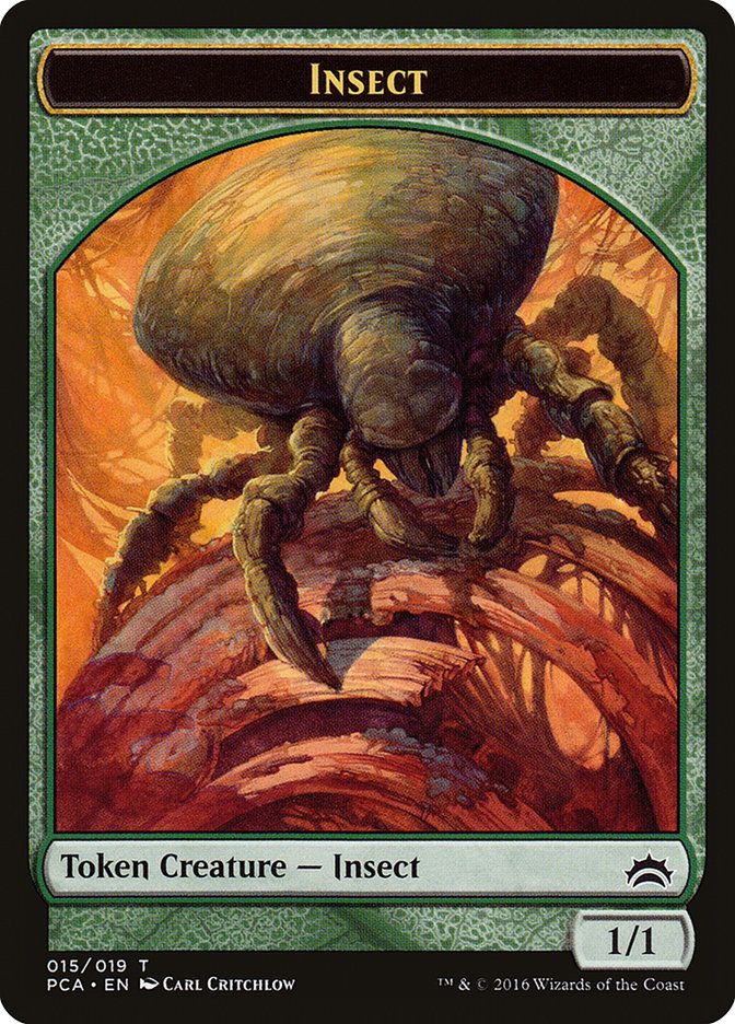 Goat // Insect Double-Sided Token [Planechase Anthology Tokens] | Card Merchant Takapuna