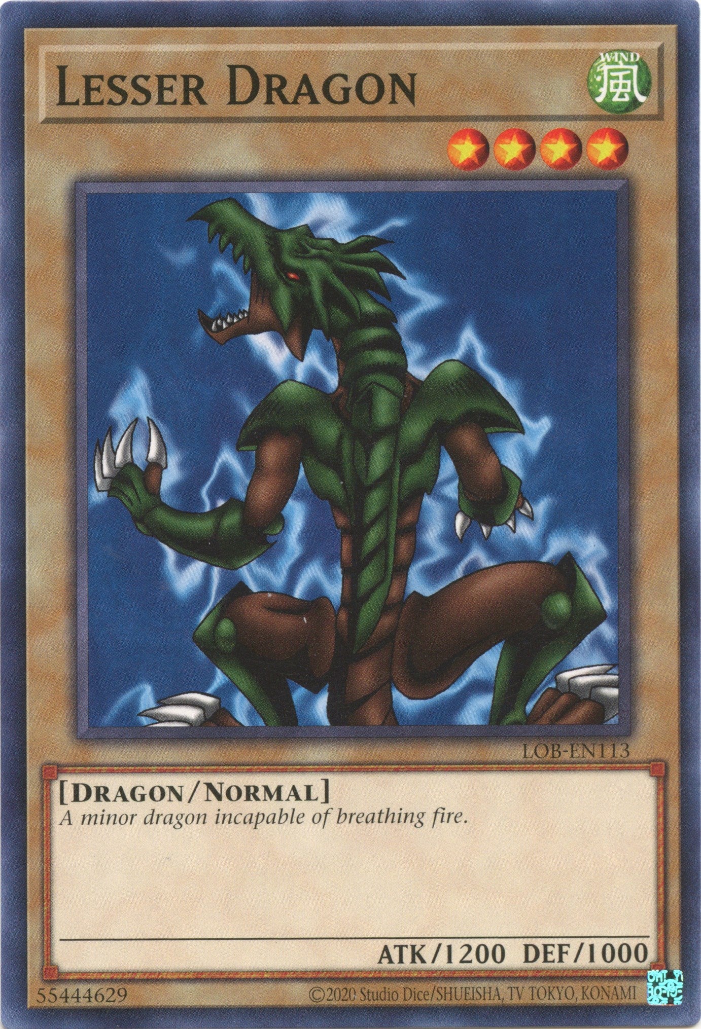 Lesser Dragon (25th Anniversary) [LOB-EN113] Common | Card Merchant Takapuna