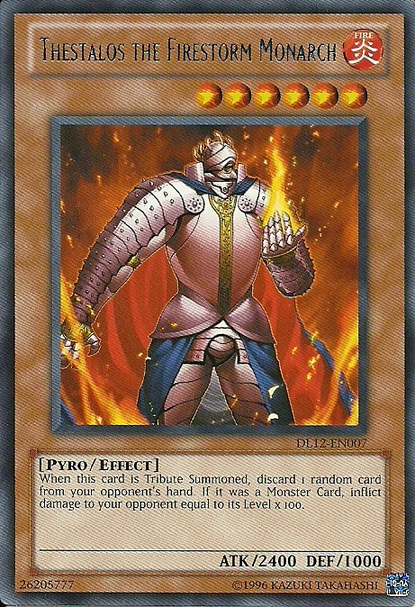 Thestalos the Firestorm Monarch (Blue) [DL12-EN007] Rare | Card Merchant Takapuna