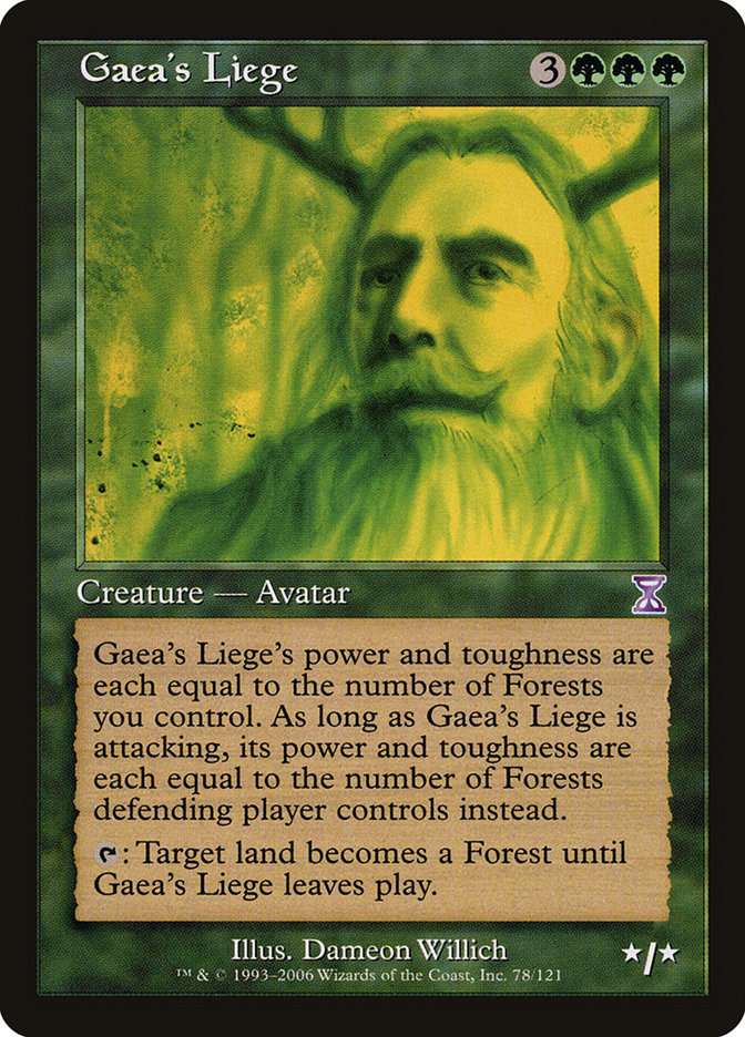 Gaea's Liege [Time Spiral Timeshifted] | Card Merchant Takapuna