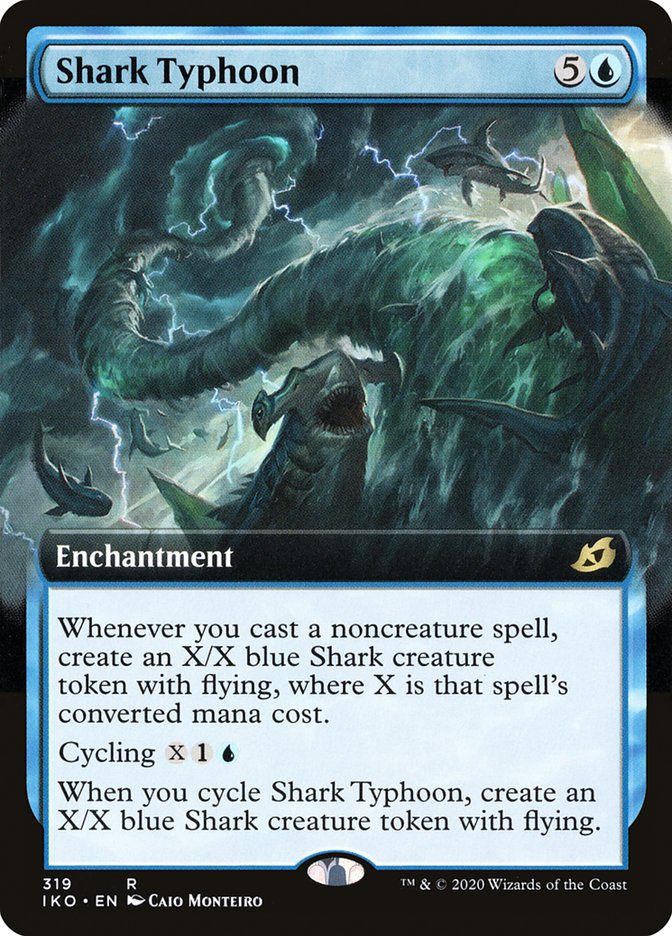 Shark Typhoon (Extended Art) [Ikoria: Lair of Behemoths] | Card Merchant Takapuna