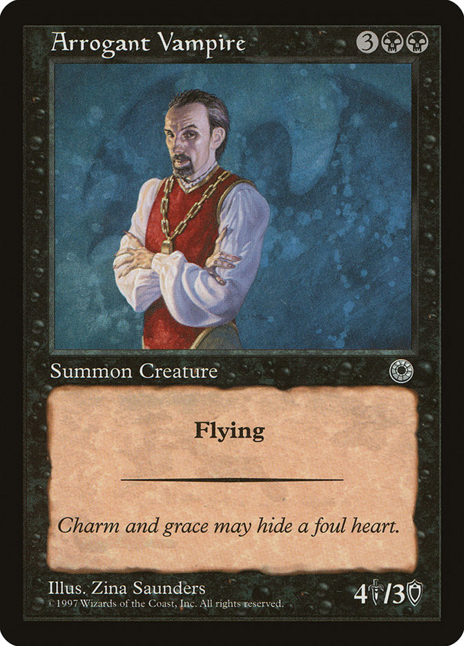 Arrogant Vampire [Portal] | Card Merchant Takapuna