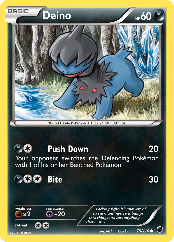 Deino (75/116) [Black & White: Plasma Freeze] | Card Merchant Takapuna