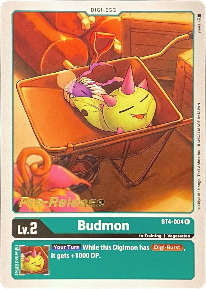 Budmon [BT4-004] [Great Legend Pre-Release Promos] | Card Merchant Takapuna