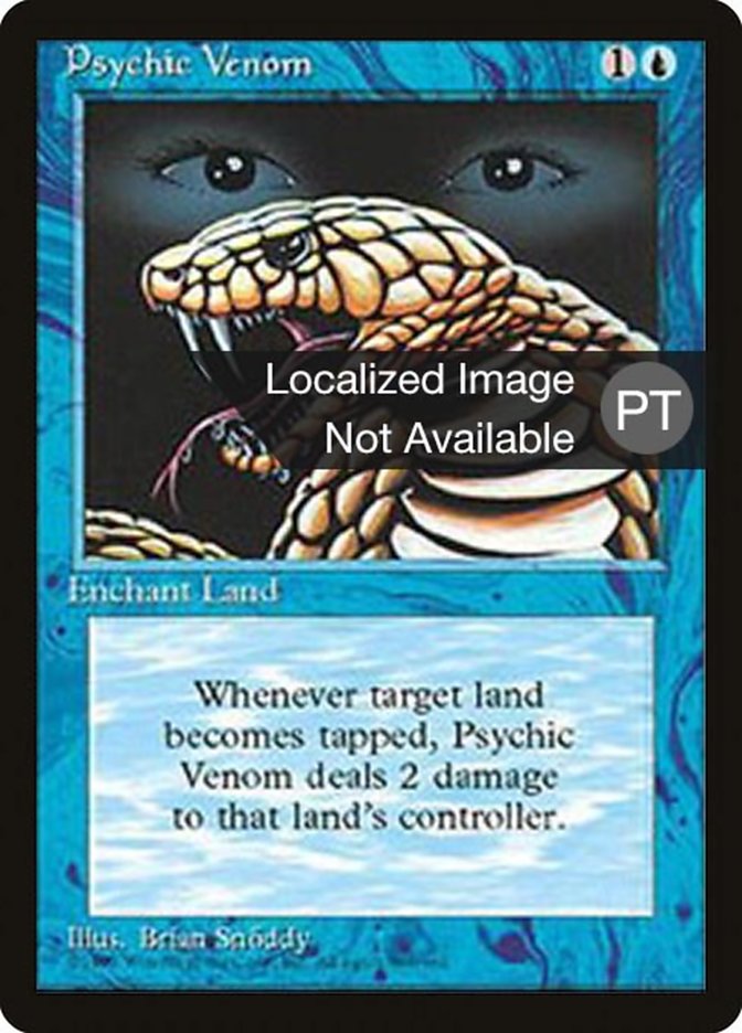 Psychic Venom [Fourth Edition (Foreign Black Border)] | Card Merchant Takapuna