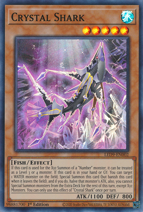 Crystal Shark [LED9-EN002] Super Rare | Card Merchant Takapuna