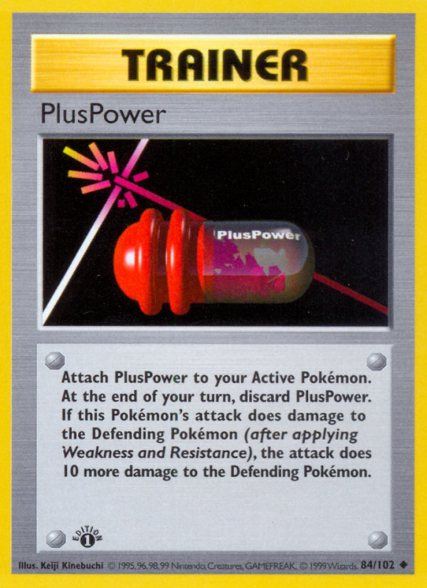 PlusPower (84/102) (Shadowless) [Base Set 1st Edition] | Card Merchant Takapuna