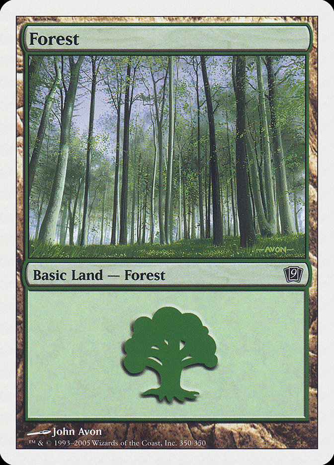 Forest (350) [Ninth Edition] | Card Merchant Takapuna