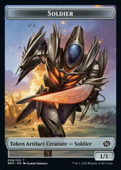 Powerstone // Soldier (008) Double-Sided Token [The Brothers' War Tokens] | Card Merchant Takapuna