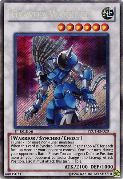 Gravity Warrior [PRC1-EN020] Secret Rare | Card Merchant Takapuna