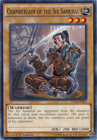 Chamberlain of the Six Samurai [YS14-EN007] Common | Card Merchant Takapuna