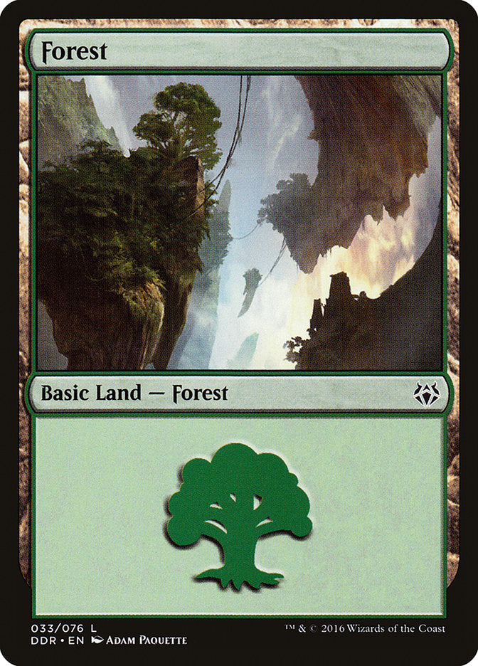 Forest (33) [Duel Decks: Nissa vs. Ob Nixilis] | Card Merchant Takapuna