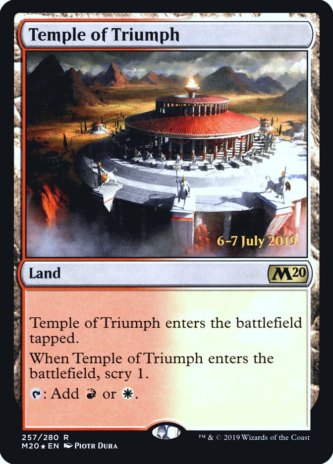 Temple of Triumph [Core Set 2020 Prerelease Promos] | Card Merchant Takapuna