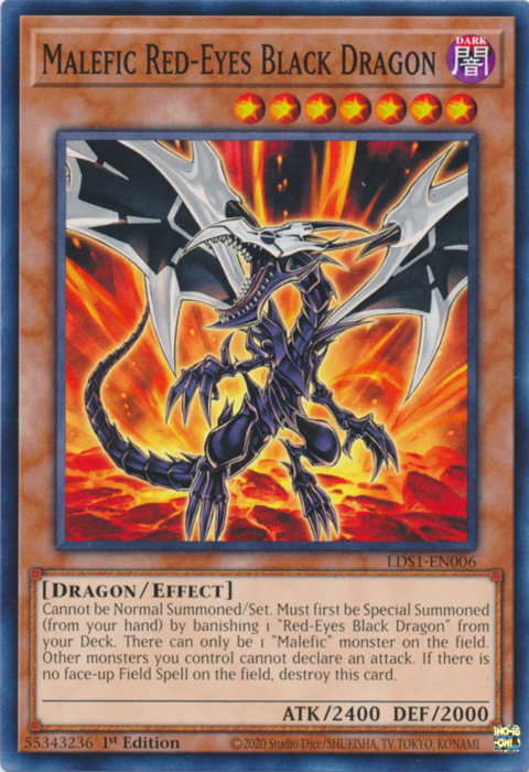 Malefic Red-Eyes Black Dragon [LDS1-EN006] Common | Card Merchant Takapuna