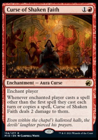 Curse of Shaken Faith (Promo Pack) [Innistrad: Midnight Hunt Promos] | Card Merchant Takapuna